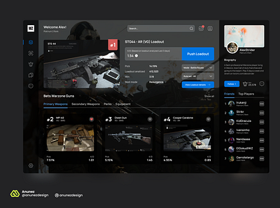 Warzone Meta sheet app app design figma graphic design prototype ui ux ux ui