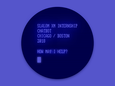 Slalom Internships Sticker - 2018 badge boston chatbot chicago computer dos internships pc gaming slalom war games