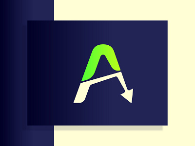 Arrow A logo branding business logo design gradient logo letter mark logo logo minimalist logo modern logo typography