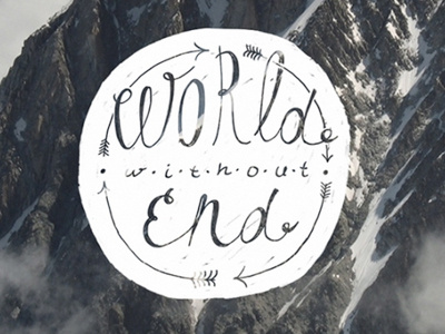 world without end illustration letters typography