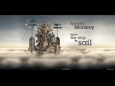 Spunky Monkey animation app branding design graphic design illustration logo motion graphics portfolio designer spunky monkey steampunk typography ui ux vector