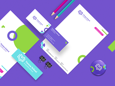 Varena School Branding branding creative dashboard design illustration logo portfolio profile template typography