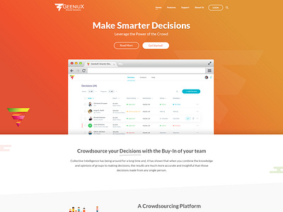 Geeniux Landing Page