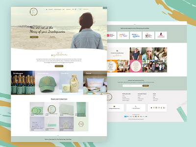 Girl Be Brave Website Design ecommerce girlish homepagedesign products