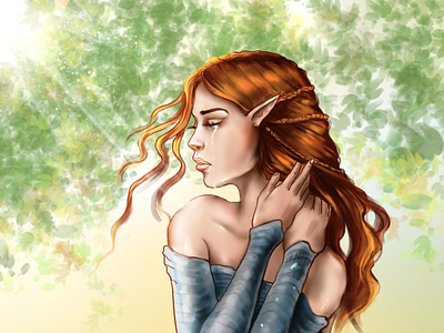 The Sad Fae animation character design design digital art illustration photoshop art