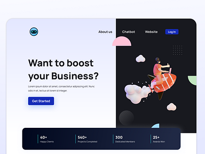 Chatbot Startup Website Ui Design