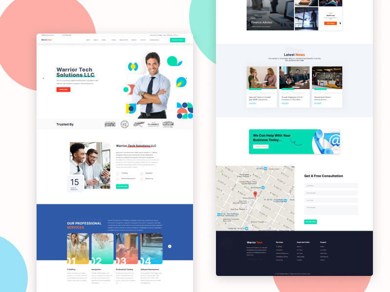 Web design for agency website by Nilansh Sharma on Dribbble