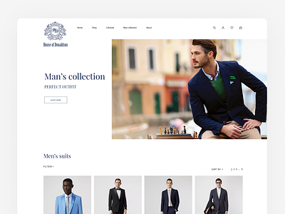 Clothing eCommerce — House of Donaldson clothing design ecommerce fashion online outfit store ui ux web