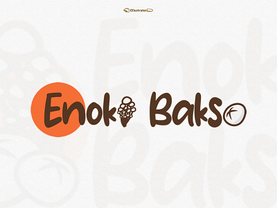 Enoki Bakso brand branding branding design design designgraphic flat illustration logo vector