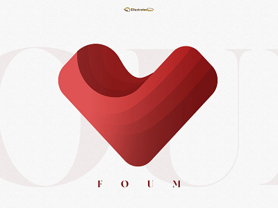 Foum Logo brand branding branding design design designgraphic flat illustration logo ui vector