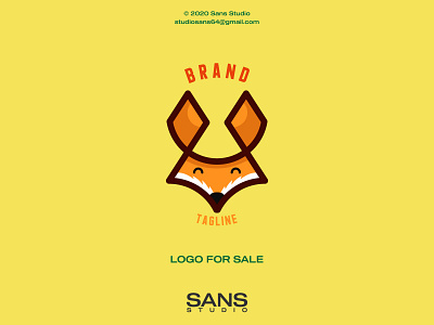 Fox Smile Logo branding corporate identity design flat graphic design logo minimal modern logo monogram logo simple