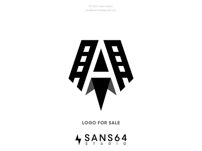AAA Film Strip | LOGO FOR SALE branding corporate identity fil logo flat letterlogo logo minimal modern logo monogram logo production house simple typography