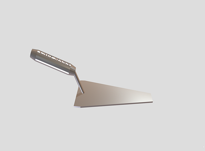 3D Trowel 2d 3d graphic design