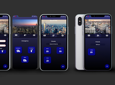 Emergency Contact UI app branding design graphic design illustration logo ui ux