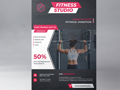 Free GYM Flyer Template