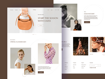 Redesign concept online store Chloé ecommerce online shop ui ux webdesig website