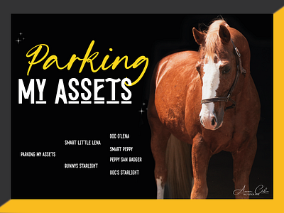 Affiche pour la promotion d'un cheval branding graphic design illustration