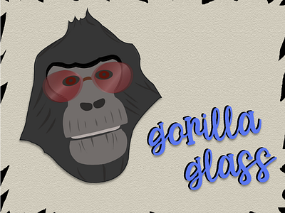 Gorilla Glass Sticker Design 🦍