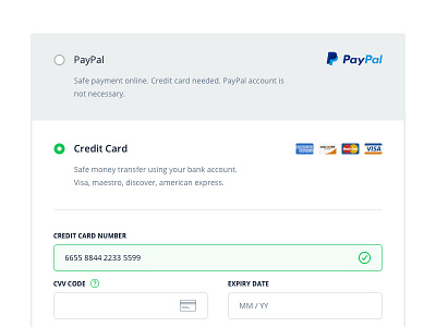 Checkout form, payment details checkout credict card ecommerce guide order payment shop style guide ui user interface ux web