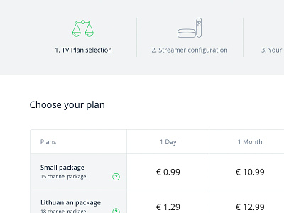 Checkout, plan selection checkout clean ecommerce order payment plans price shop ui user interface ux web