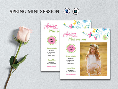 Spring Mini Session Template