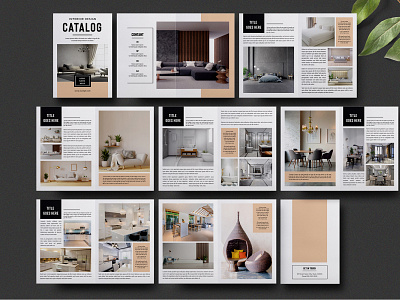 Interior Design Brochure Template brochure design interior interior designer layout photoshop portfolio printable template