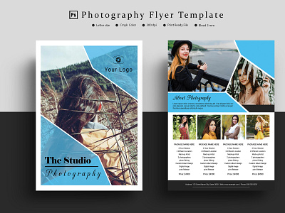 Printable Photography Flyer Template advertising flyer flyer template marketing flyer photo studio flyer photographer photography flyer photoshop template professional promotional flyer studio flyer