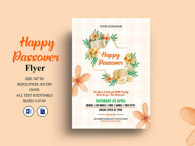 Printable Passover Flyer Template