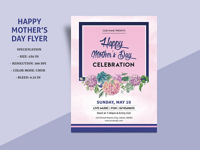 Printable Mothers Day Invitation Template invitation flyer invitation template mothers day mothers day 2020 mothers day flyer ms word party flyer party invitation photoshop template