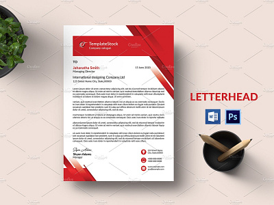 Letterhead business letterhead clean letterhead corporate letterhead creative letterhead lettehead word letterhead letterhead a4 letterhead template minimal letterhaed ms word photoshop template