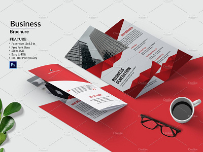 Corporate Trifold Brochure abstract business brochue clean corporate brochure corporate trifold brochure creative minimal modern photoshopo template professional trifold brochure