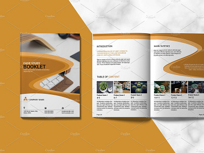 Case Study Booklet agency booklet business case study catalog clean company brochure corporate brochure creative design modern case study multipurpose photoshop template
