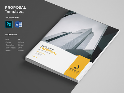 Proposal business business proposal design project proposal design psd template word