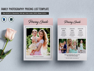 Photography Price List Template