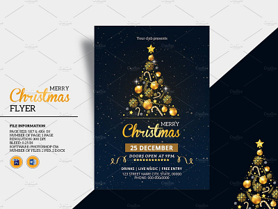 Christmas Party Flyer christmas 2020 christmas flyer christmas invitation christmas party christmas party flyer holiday flyer holiday invitation invitation flyer ms word party flyer party invitation photoshop template