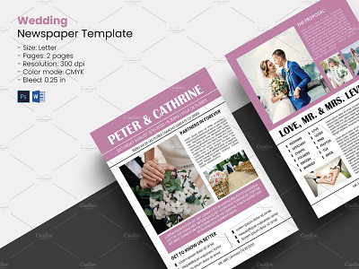 Wedding Newspaper Template ceremony newspaper dit newspaper modern newspaper ms word new newspaper newspaper template newspaper wedding photoshop template printable newspaper rustric newspaper wedding newspaper wedding program