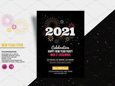 New Year Party Flyer 2021