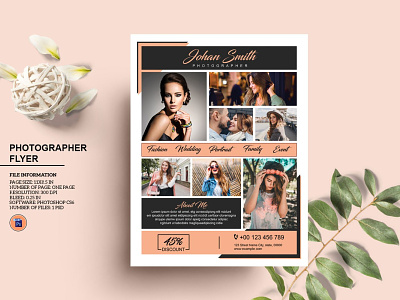 Photography Flyer Template advertising business flyer marketing flyer photo studio photographer photography business photography flyer photoshop template professional promotional flyer studio flyer