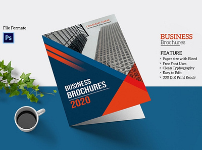 Clean Corporate Brochure Template brohcure business business brochure clean clean corporate brochure corporate brochure editable minimal multipurpose photoshop template printable psd