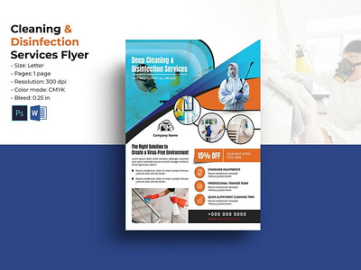 Disinfection Services Flyer advertisement cleaning service cleaning service flyer disinfection flyer disinfection service disinfection service flyer ms word photoshop template psd service