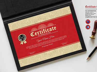 Certificate of Appreciation achievement appreciation award business certificate certificate of appreciation company certificate completion corporate certificate modern certificate ms word photoshop template
