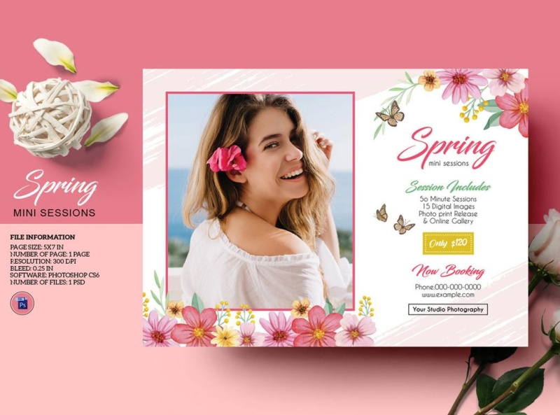 Spring Photography mini session Template by Mukhlasur Rahman on Dribbble