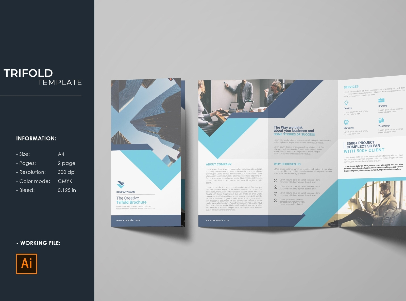 Trifold Corporate Brochure by Mukhlasur Rahman on Dribbble