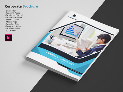Business Brochure brochure business business plan clean company company brochure corporate indesign minimal profile project proposal strategy