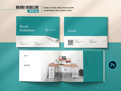 Brand Guidelines Template brand brand guidelines branding fashion guideline brochure guidelines lifestyle minimal photoshop template style