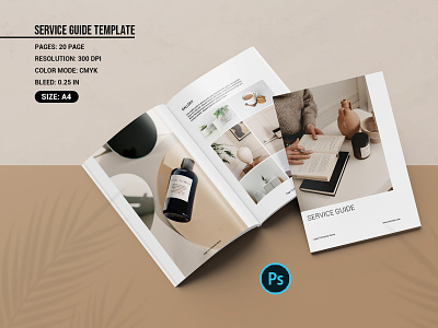 Service Guide Template company mission company service media kit photoshop template portfolio service brochure service business service guide service industry welcome guide