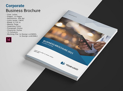 Clean Corporate Brochure business brochure clean corporate brochure company brochure corporate brochure creative finance indesign template minimal multipurpose professional