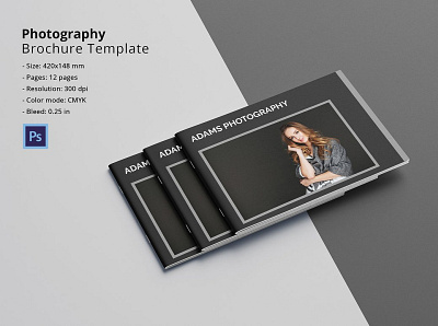 Photography Portfolio Brochure advertising clean marketing minimal photographer portfolio photography portfolio photoshop template portfolio brochure portfolio template professional