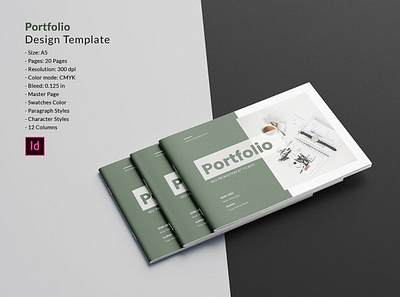 Creative Design Portfolio Template company portfolio creative design creative design portfolio editable graphic design portfolio indesign template minimal multipurpose porfolio portfolio printable