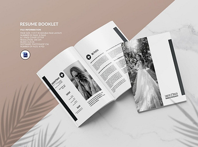 Resume Booklet Template booklet editable photoshop template portfolio portfolio resume printable professional resume psd resume book resume booklet